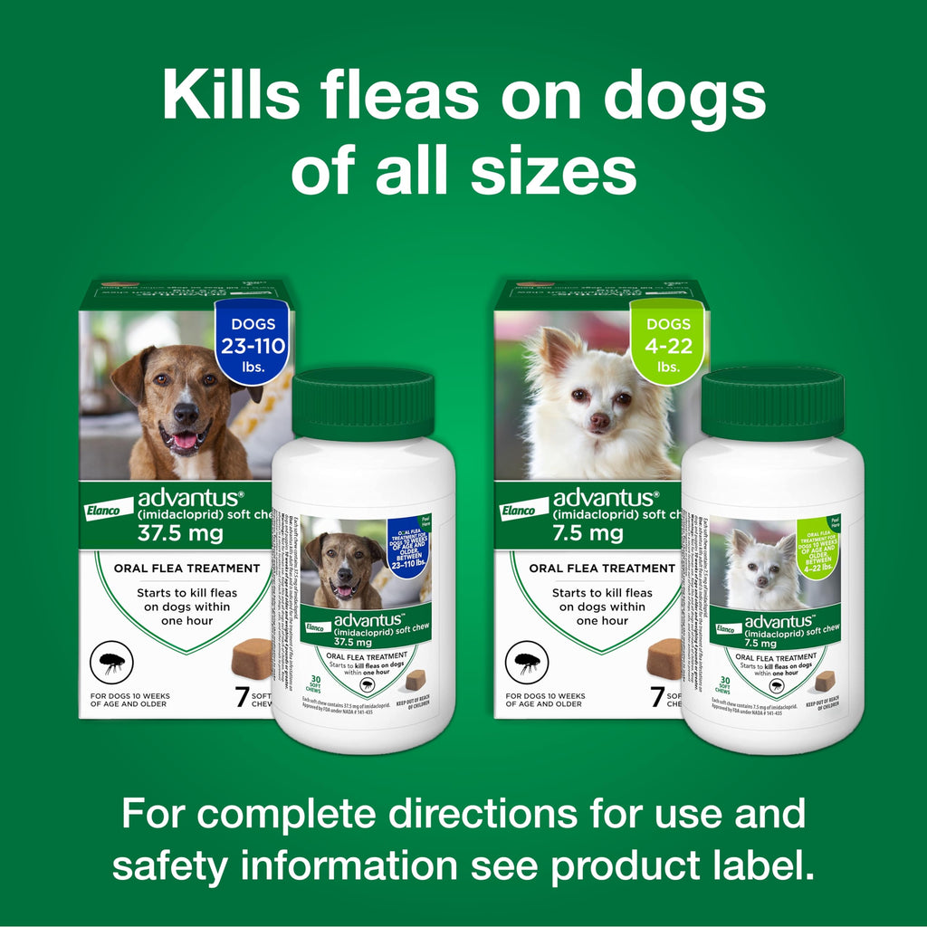 Soft Chew Flea Treatment for Dogs 23-110 lbs. 7 ct M8239