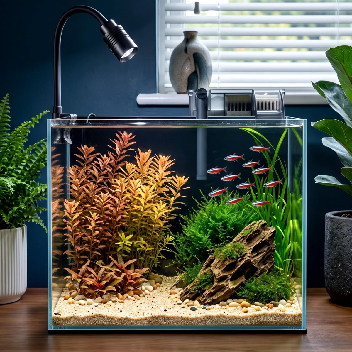 3.3 Gallon Glass Aquarium Kit B8408