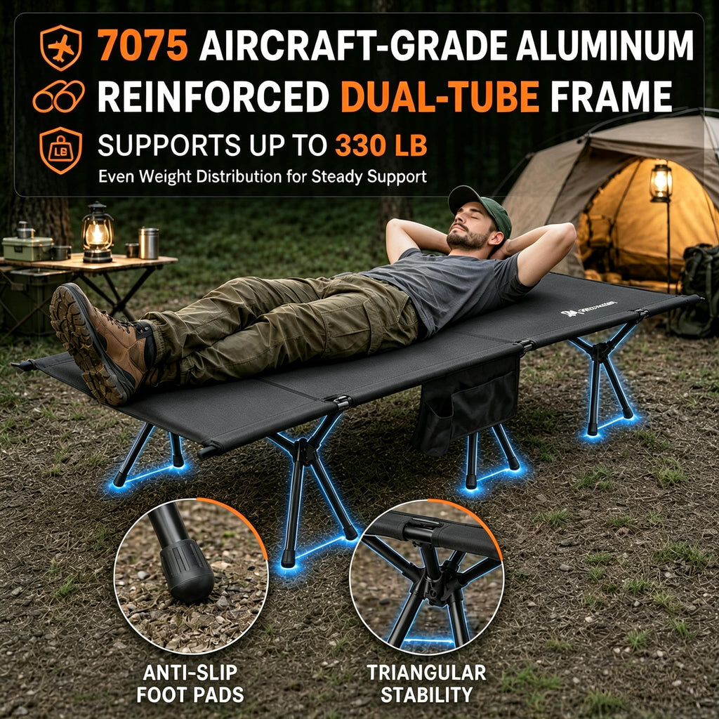 Portable Camping Cot for Adults Q212