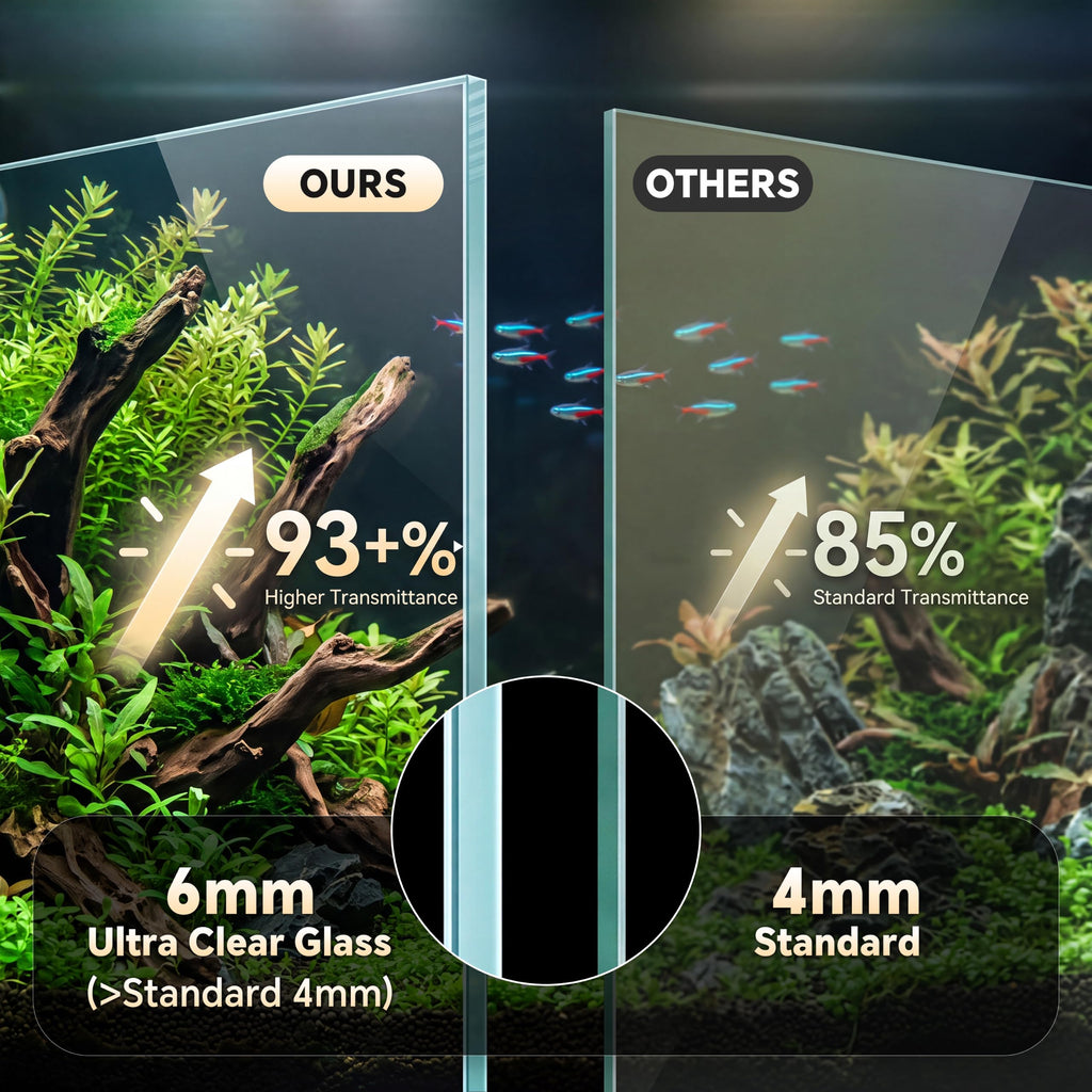 3.3 Gallon Glass Aquarium Kit B8408