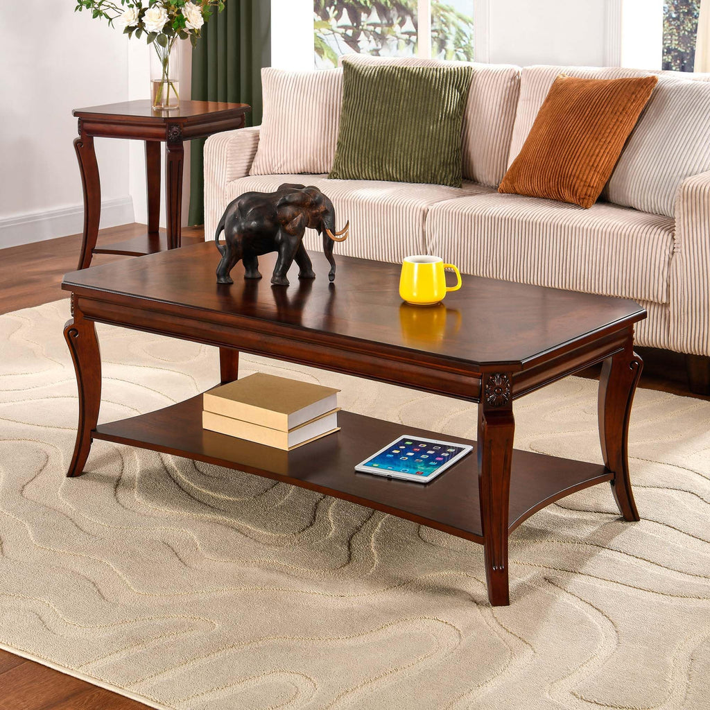Rectangle Solid Wood Coffee Table P495