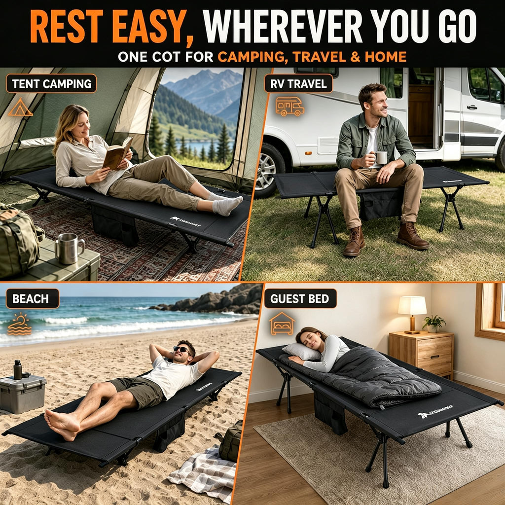 Portable Camping Cot for Adults Q212